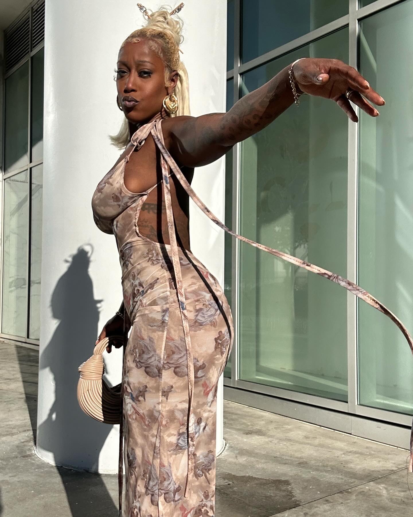 Agne Noire Maxi Dress