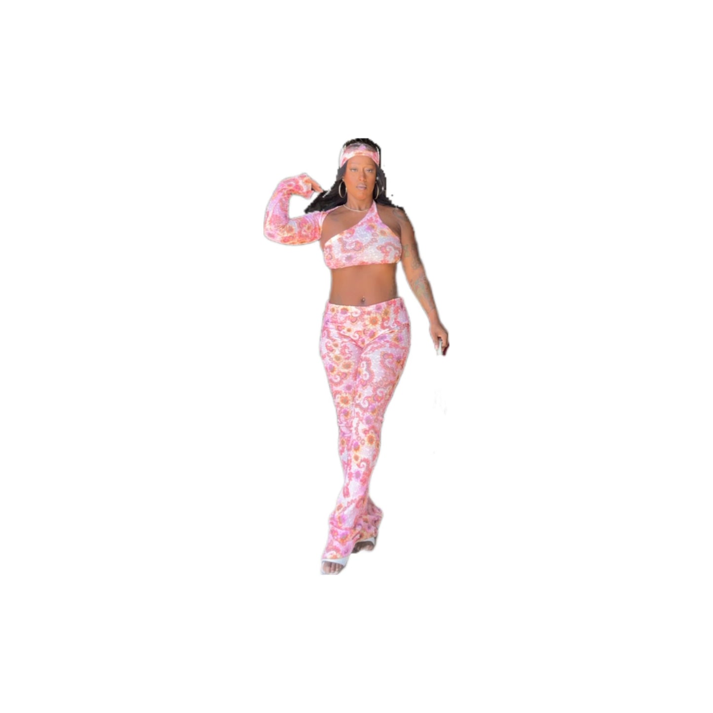 Lorea Pants Set- Pink