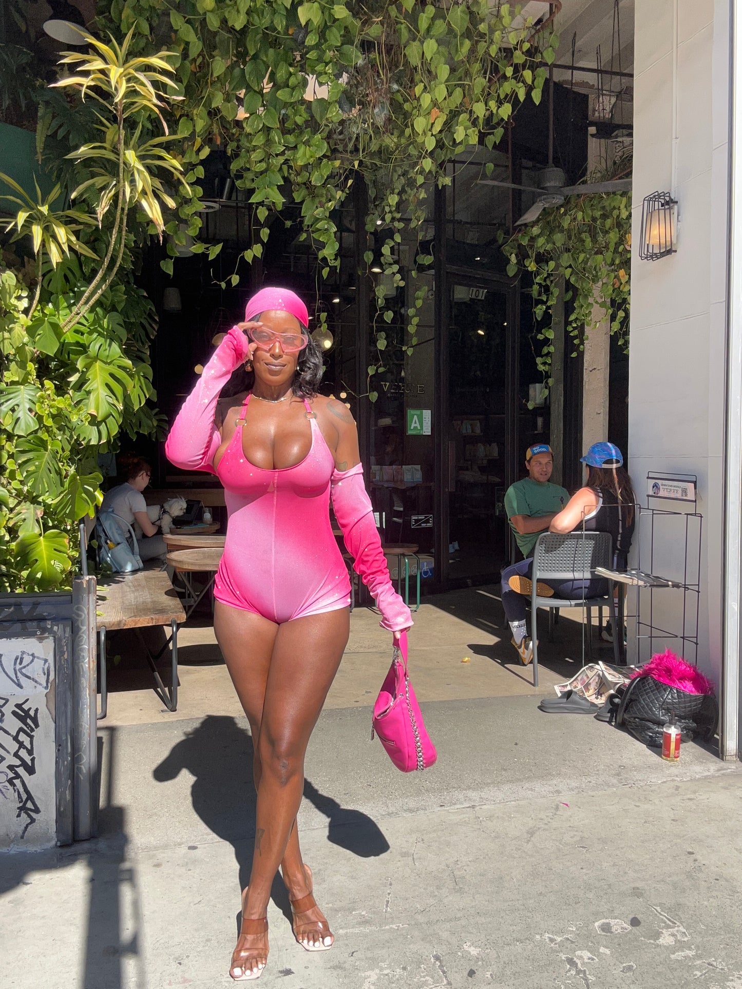 Kyra Body Suit Set- Pink Ombré