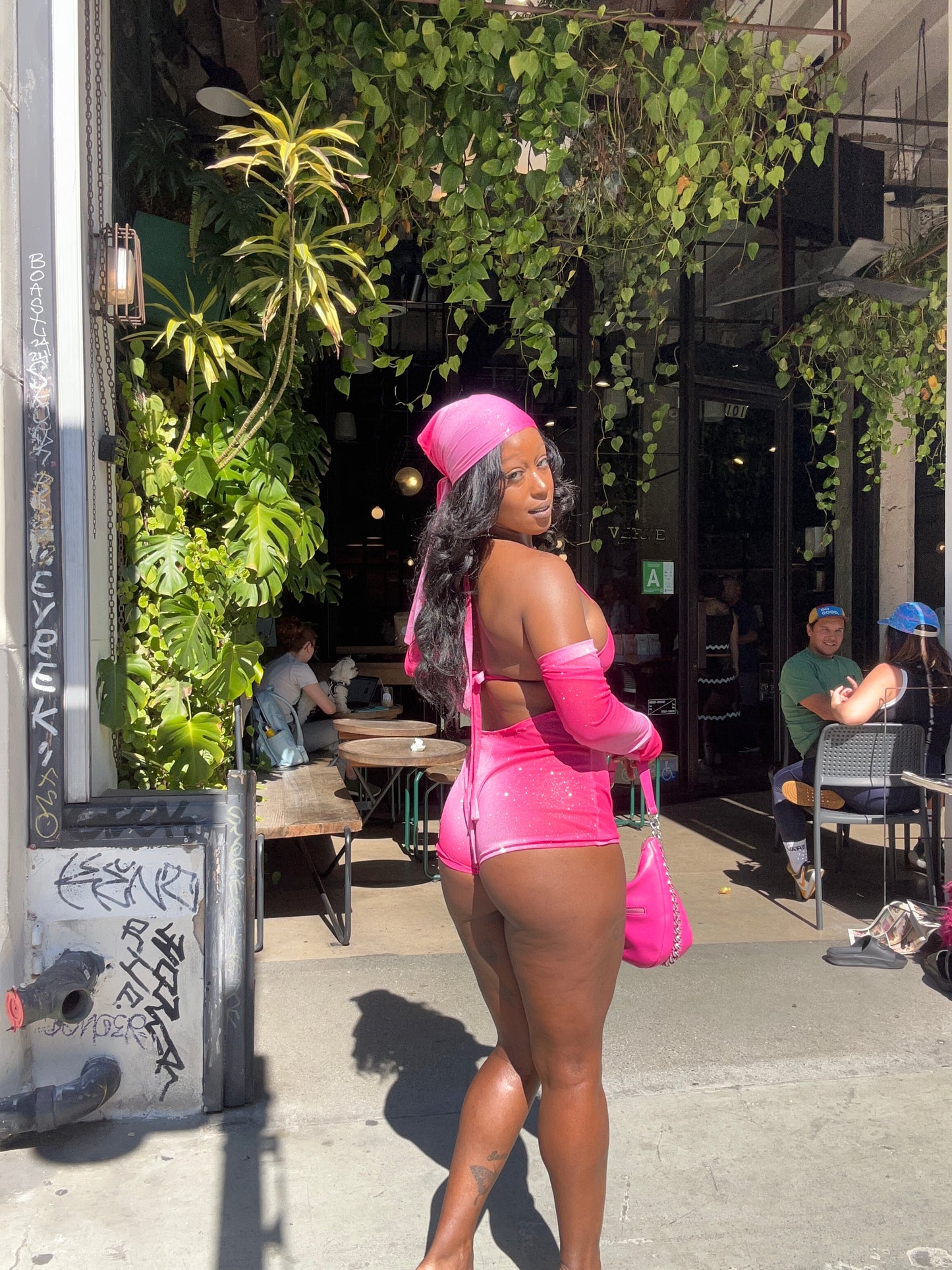 Kyra Body Suit Set- Pink Ombré