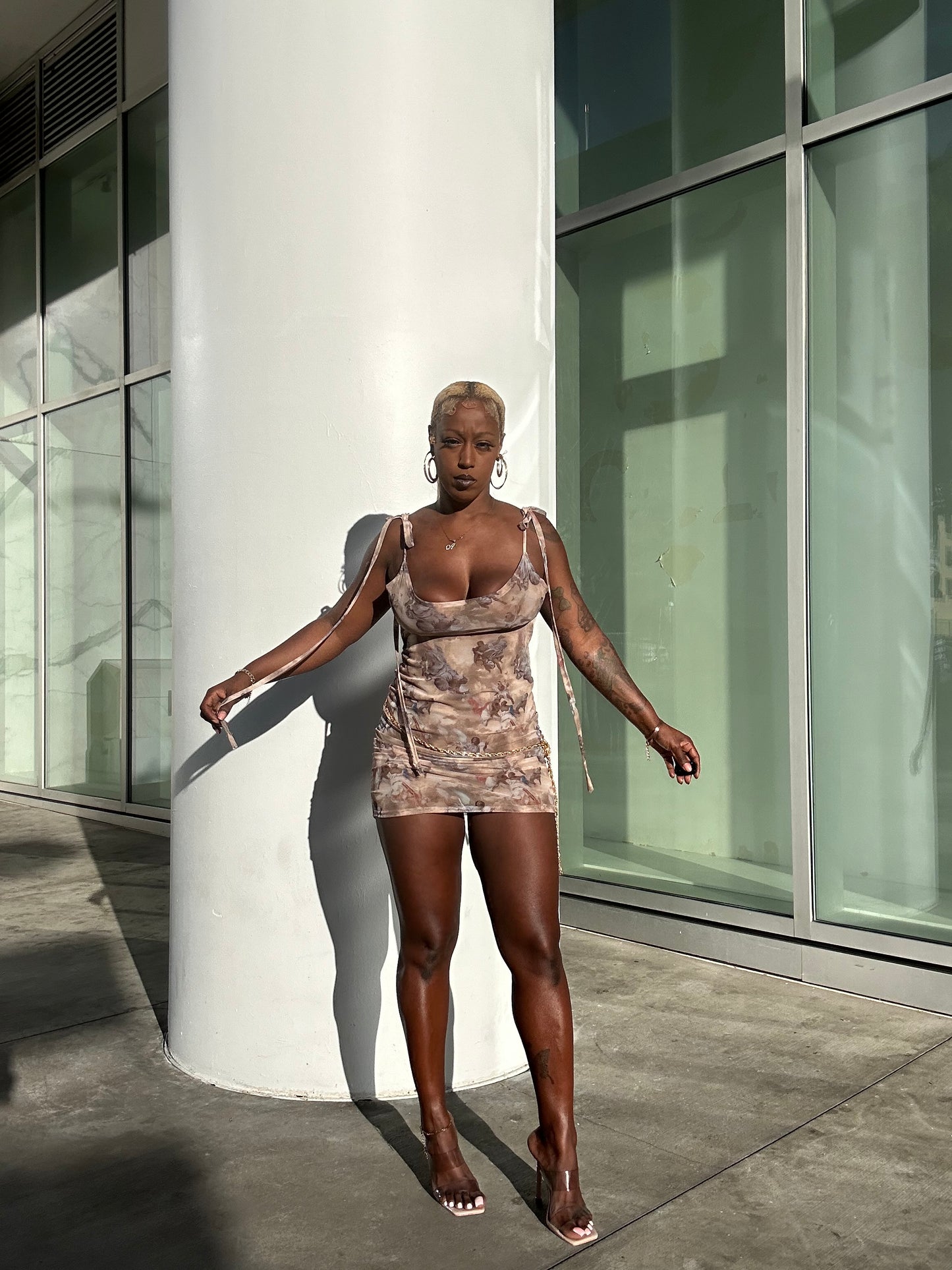 Agne Noire Mini Dress