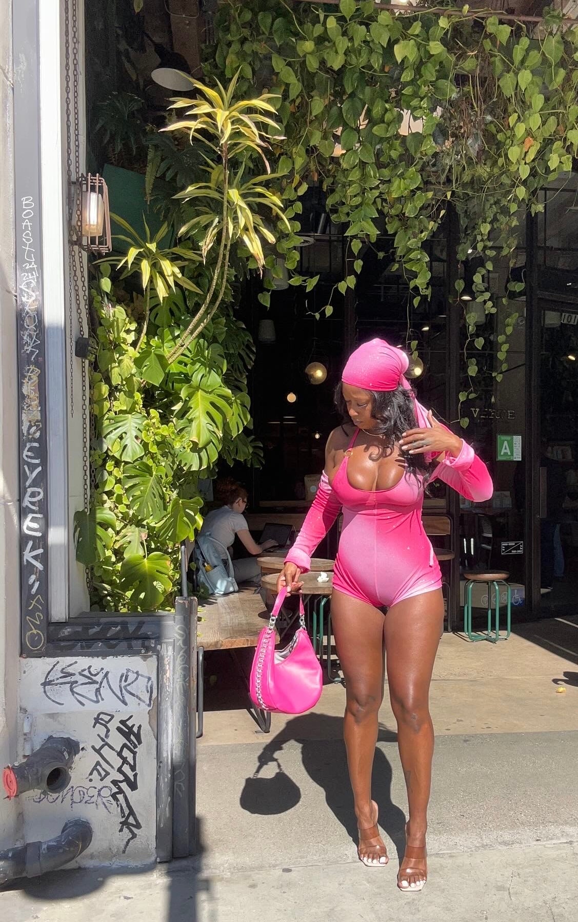 Kyra Body Suit Set- Pink Ombré