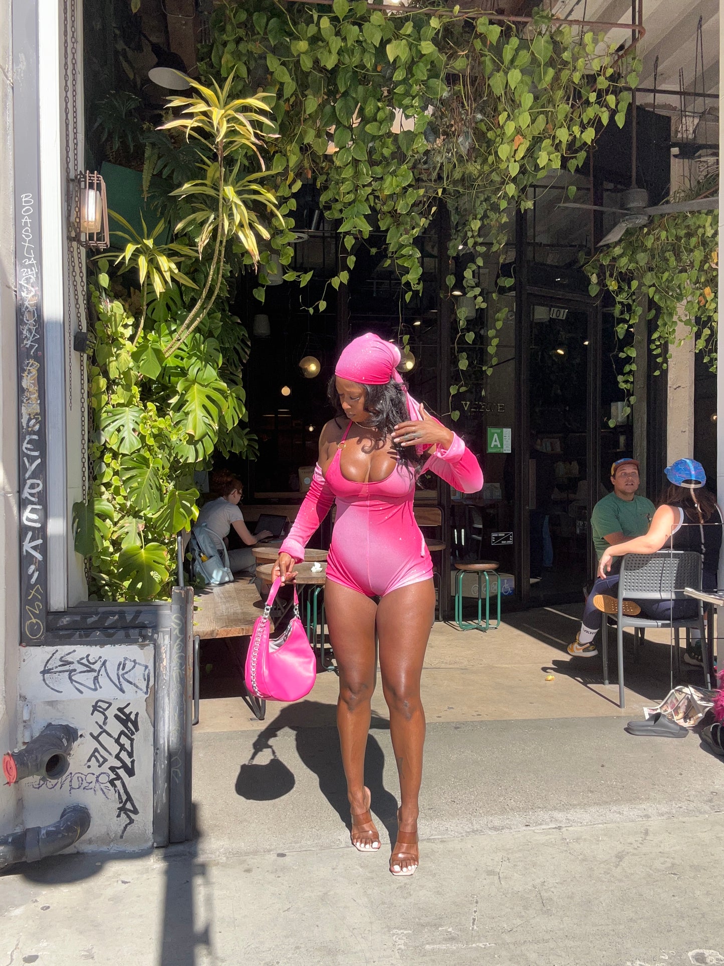 Kyra Body Suit Set- Pink Ombré