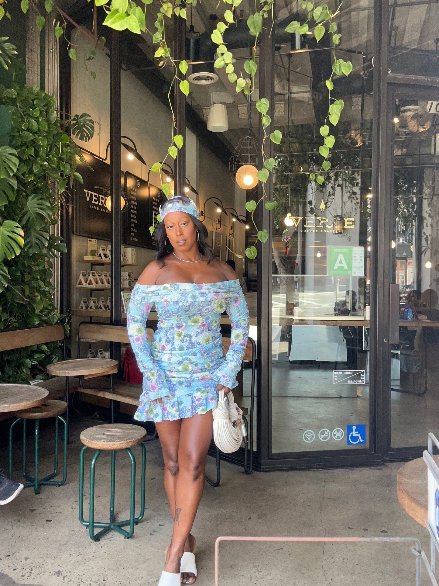 Hana Maxi Dress Set- Blue