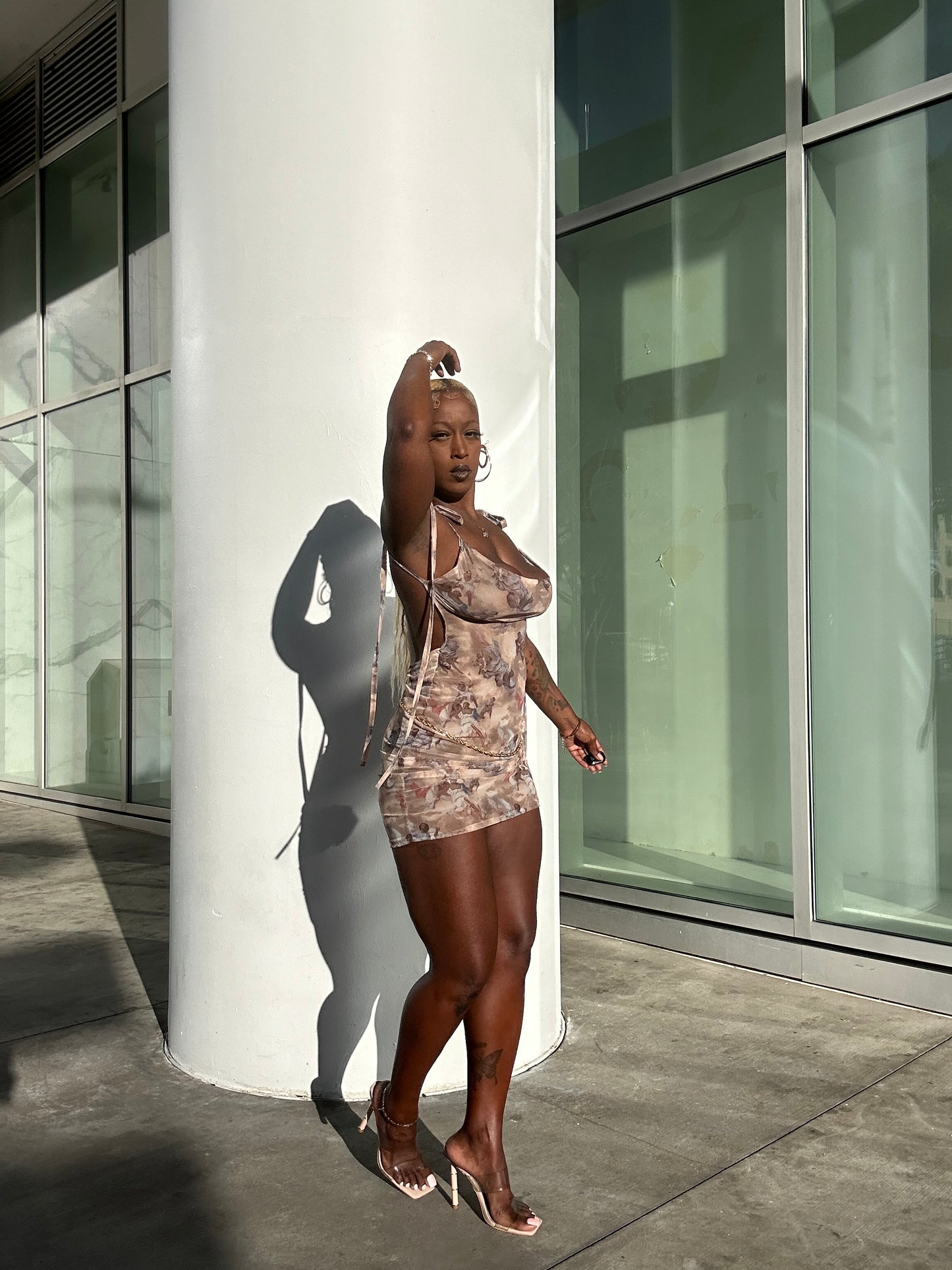 Agne Noire Mini Dress