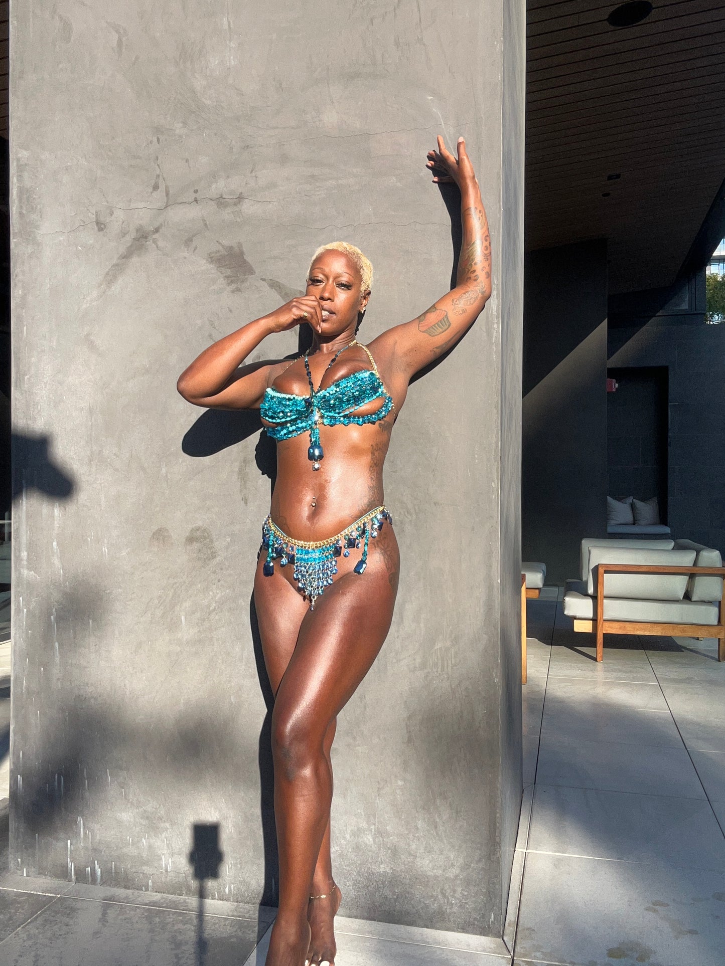 Beaded Bralette Set | Mariposa