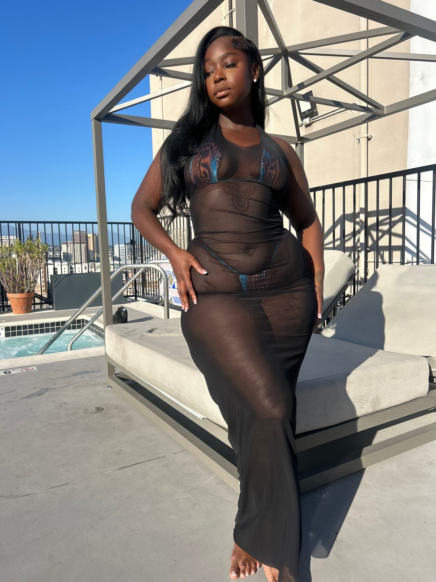 Transparency Maxi Dress