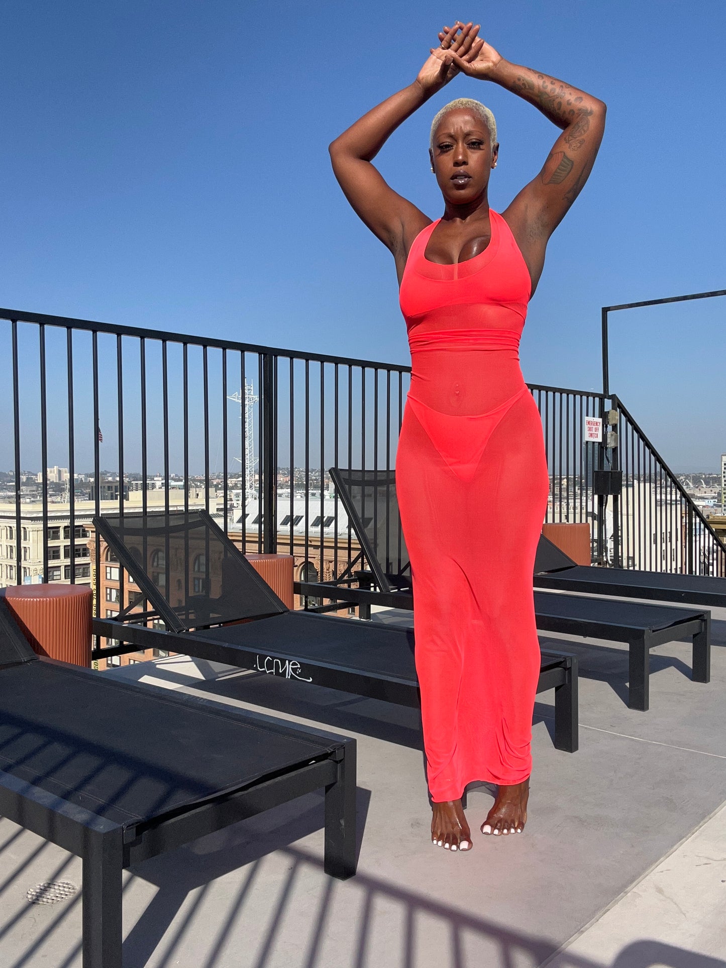 Transparency Maxi Dress