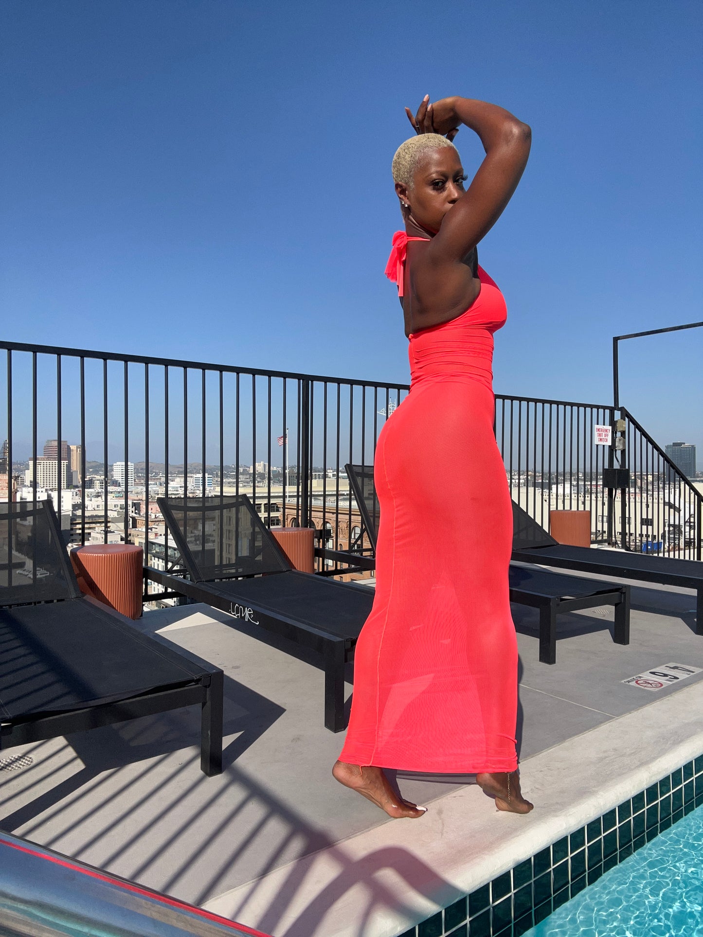 Transparency Maxi Dress