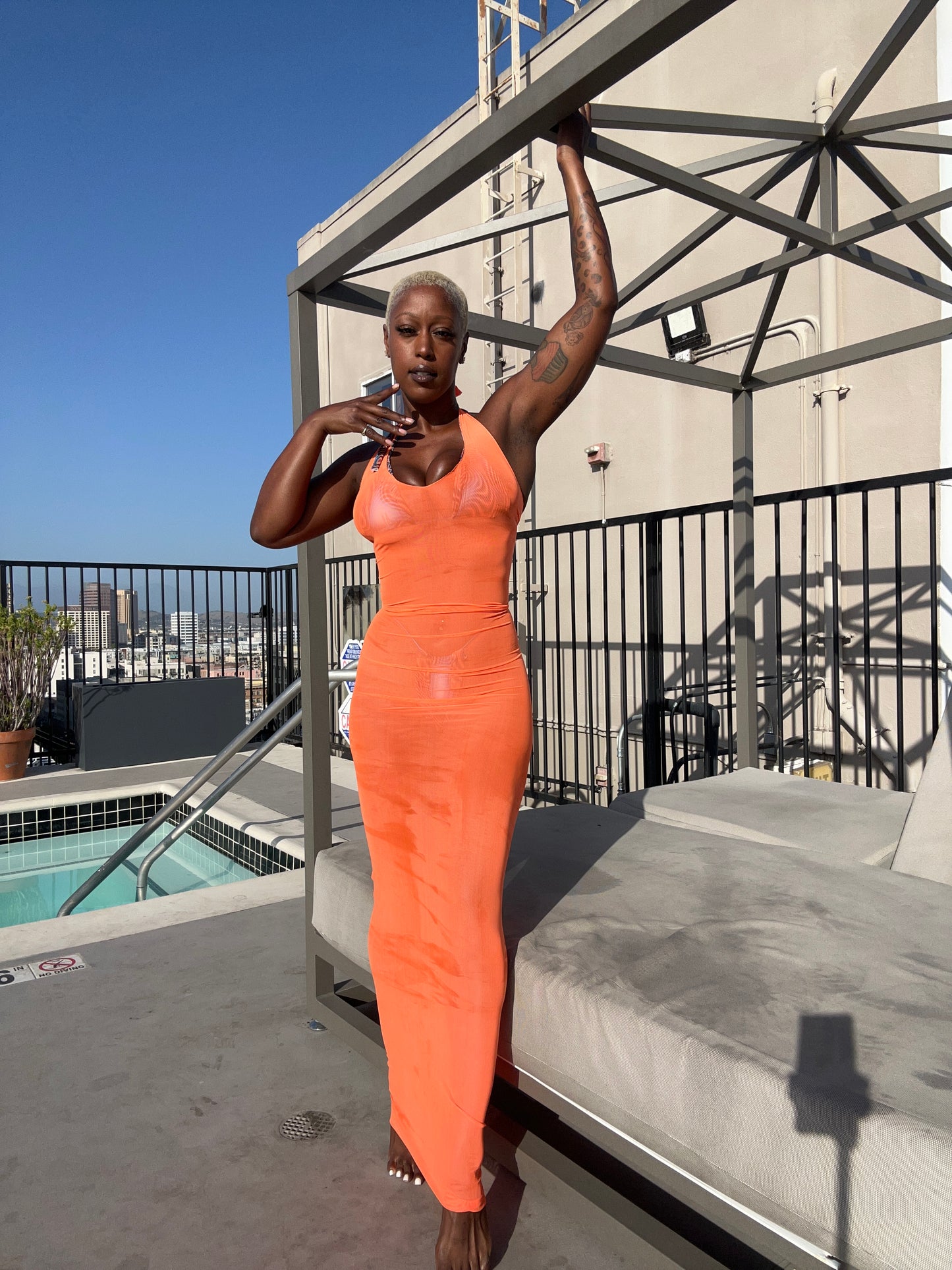 Transparency Maxi Dress
