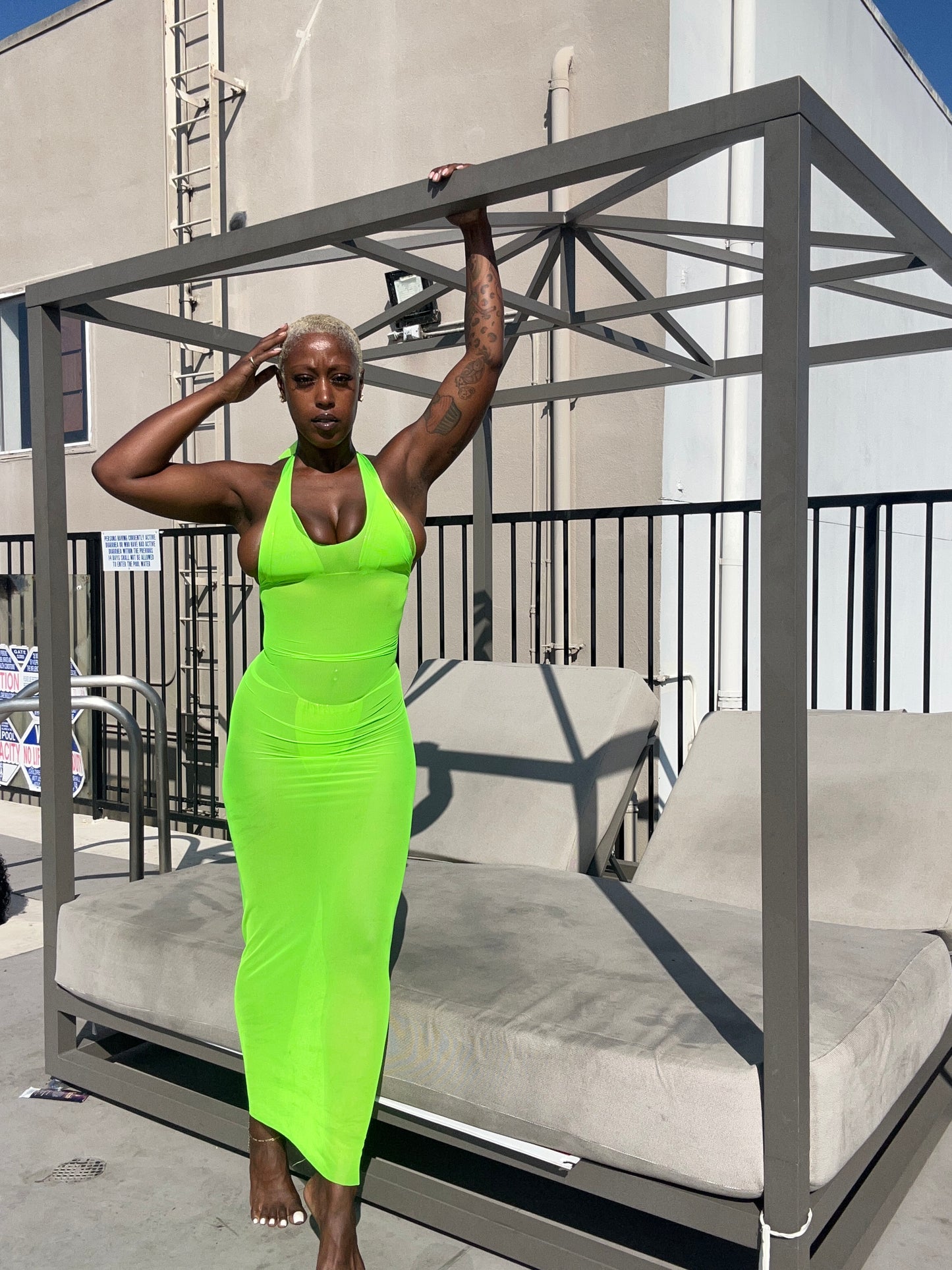 Transparency Maxi Dress