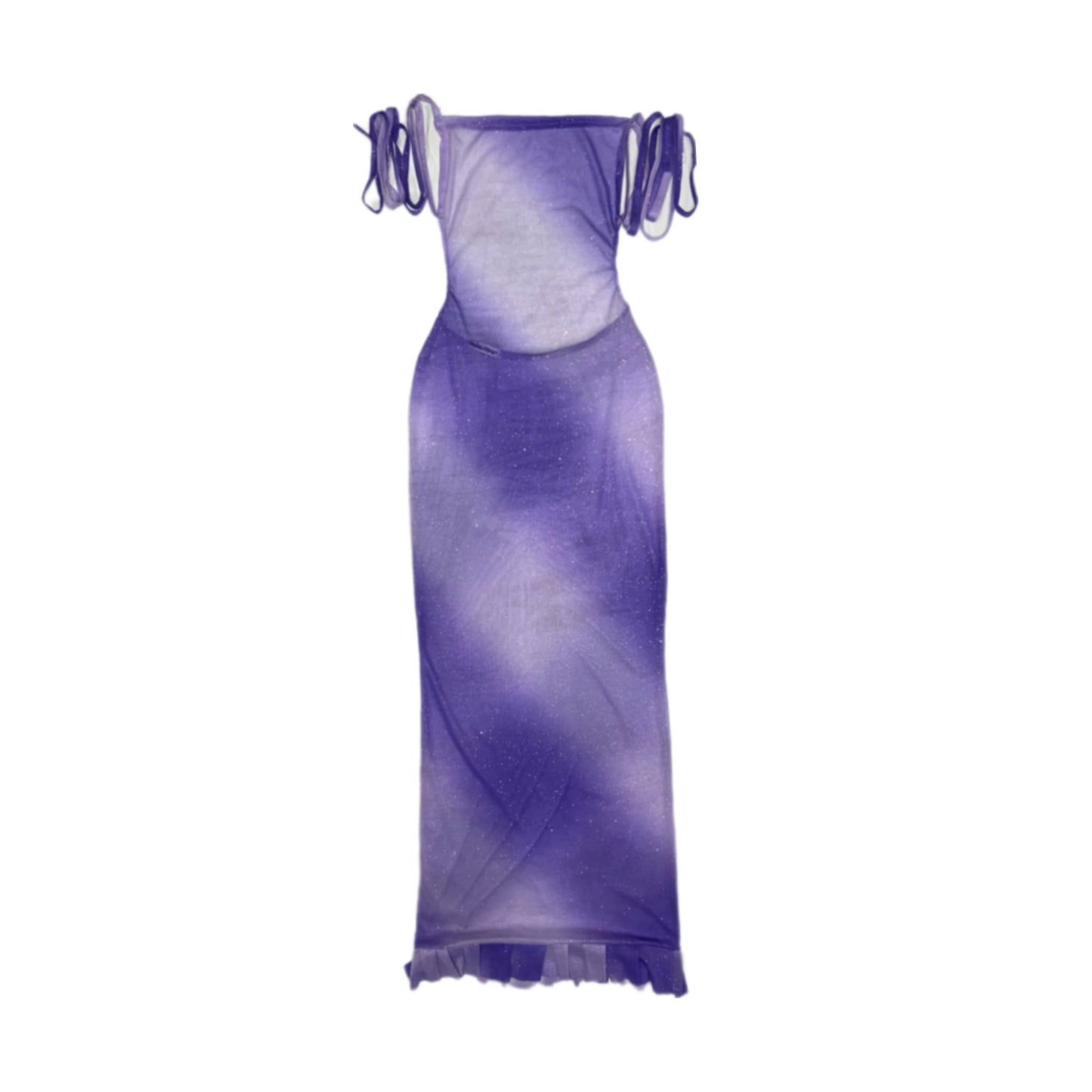 Milani Maxi Dress Set- Purple Ombré