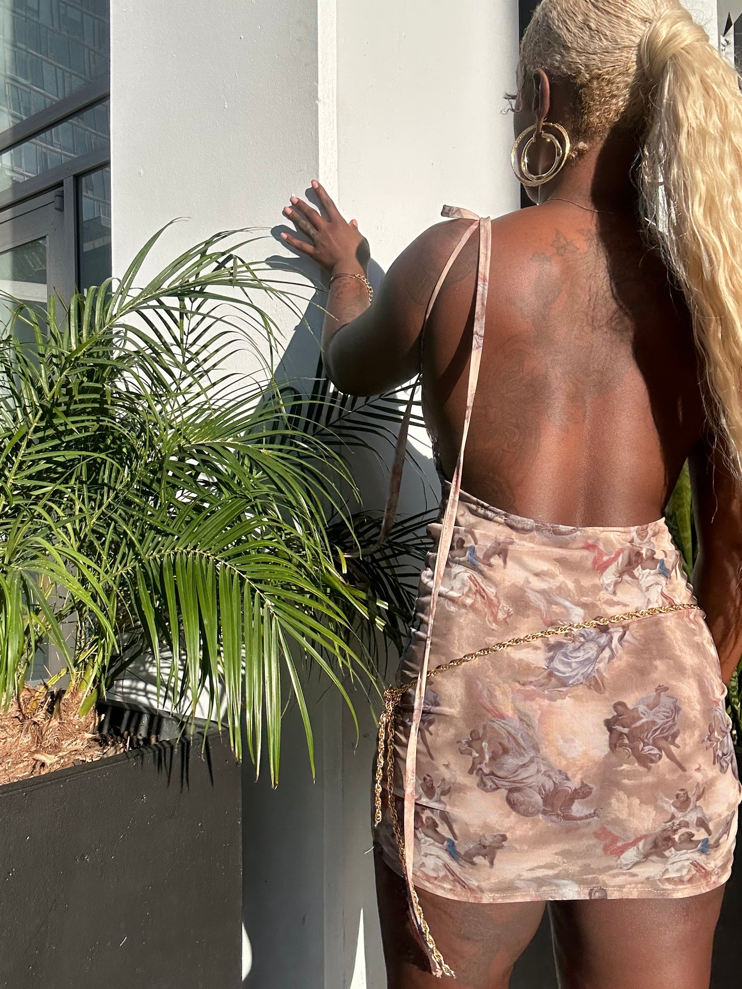 Agne Noire Mini Dress