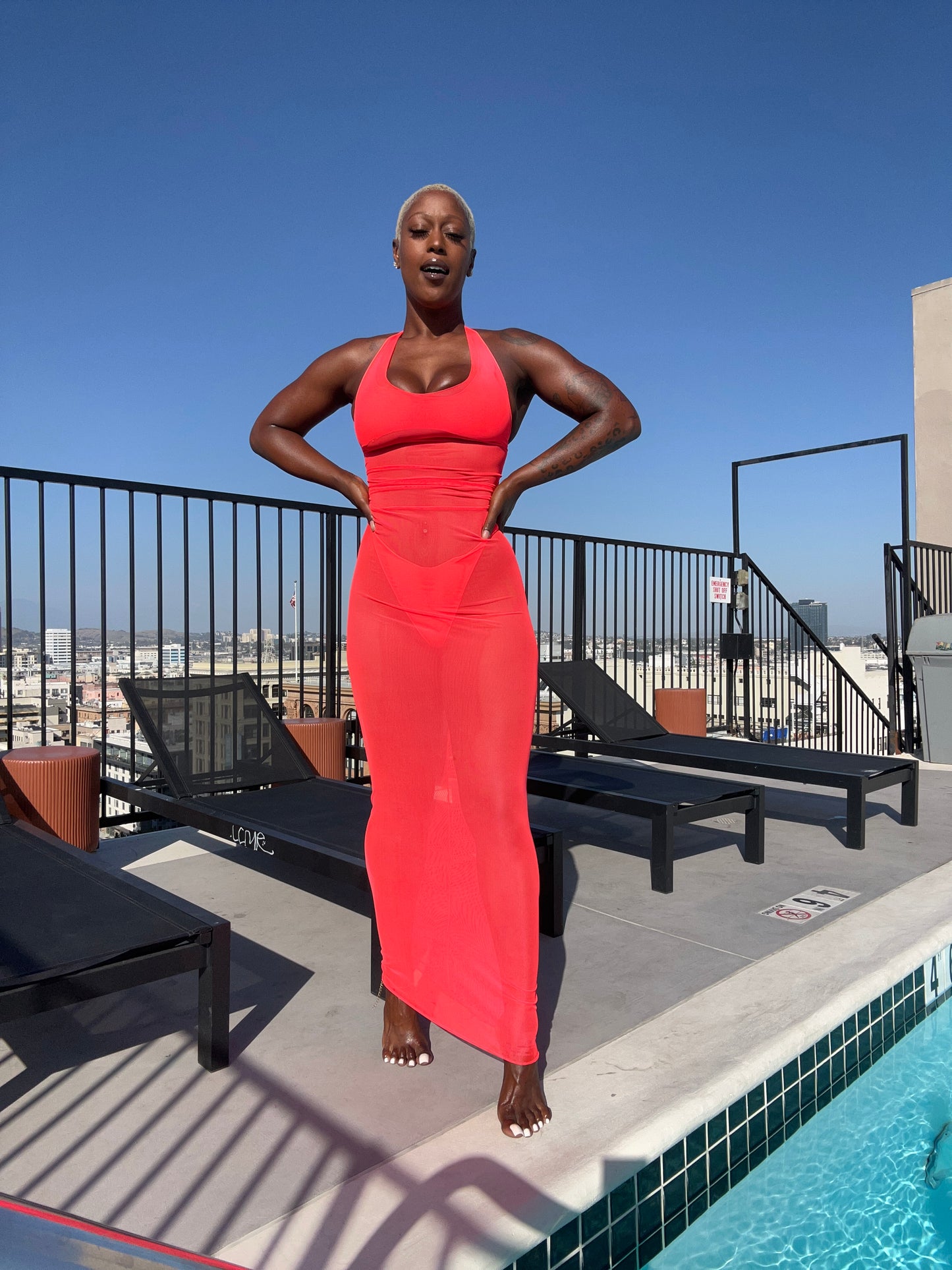 Transparency Maxi Dress