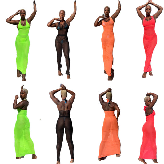 Transparency Maxi Dress